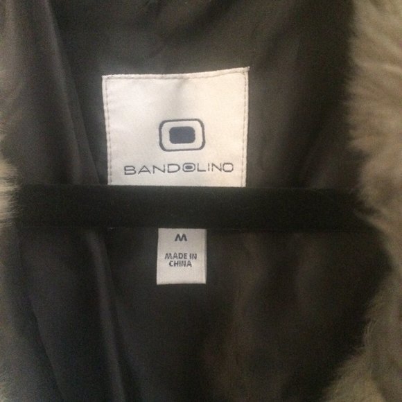 Faux Fur Vest BANDOLINO Size M Sleeveless Gray - Picture 2 of 14